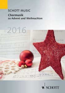 Broschüre "Chormusik zu Advent und Weihnachten 2016"